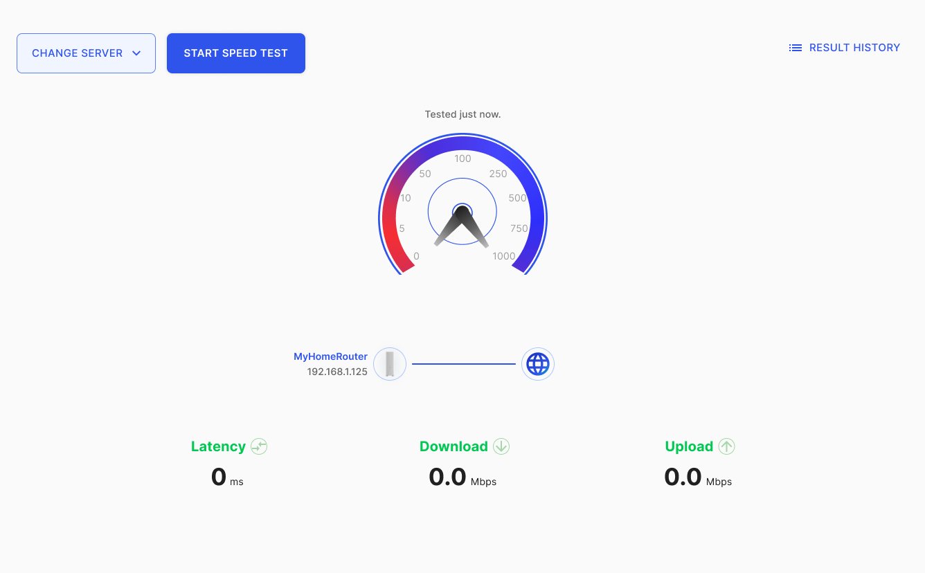 Speed test