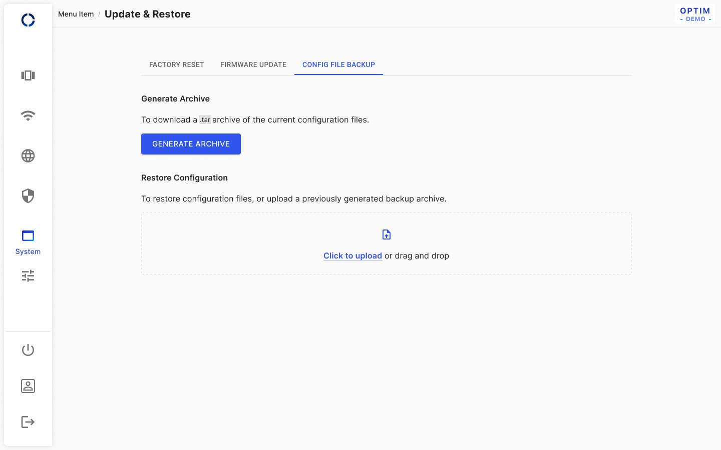 Update & restore